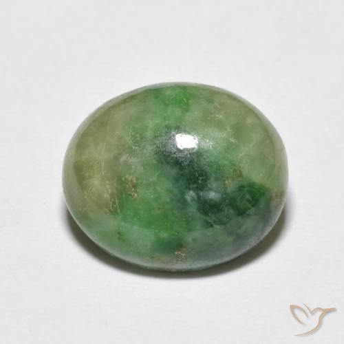 4.66ct Naturale Verde caldo Giadeite, Ovale, Opaco