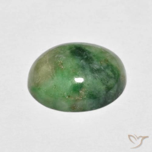 Giadeite Verde caldo naturale da 4.66 ct, Ovale, Opaco