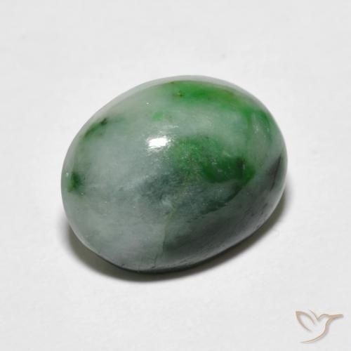 Giadeite Verde scuro naturale da 4.59 ct, Ovale, Opaco
