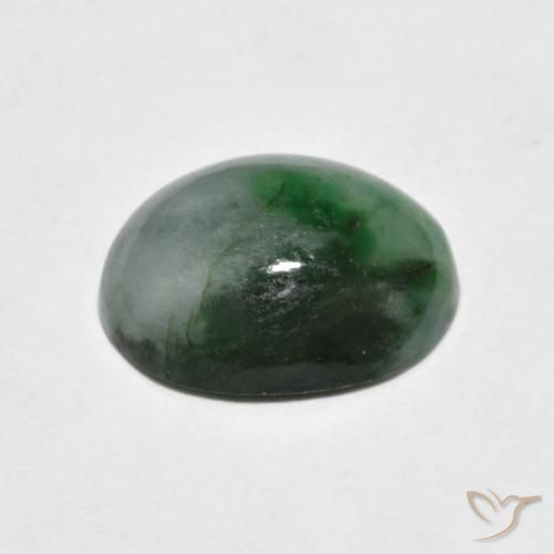 Giadeite Verde scuro naturale da 4.59 ct, Ovale, Opaco