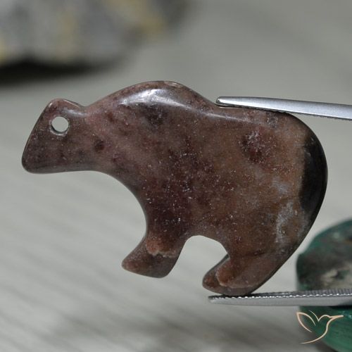 48.28ct Naturale Marrone rossastro Diaspro, Taglio a fantasia, Opaco