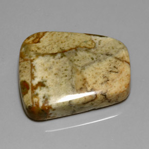 Diaspro naturale multicolore da 33,84 ct, forma fantasia, traslucido