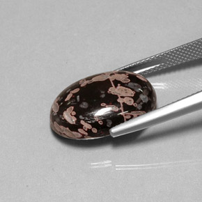 Diaspro naturale multicolore da 10,06 ct, taglio ovale, opaco