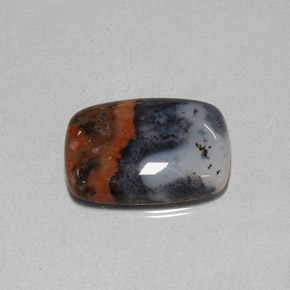 Diaspro naturale multicolore da 10,67 ct, taglio a cuscino, opaco