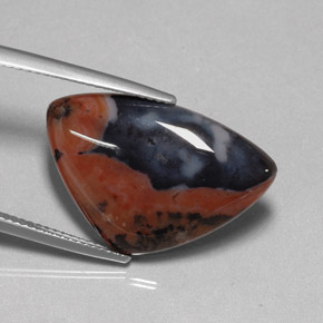 Diaspro naturale multicolore da 10,63 ct, forma fantasia, opaco