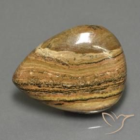 Diaspro Multicolore naturale da 43.05 ct, Forma a pera, Opaco