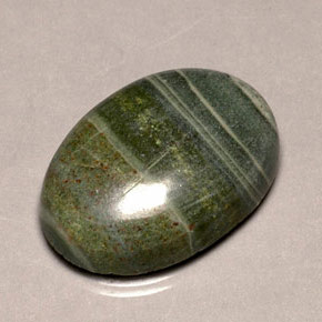 Diaspro naturale multicolore da 37,88 ct, taglio ovale, opaco
