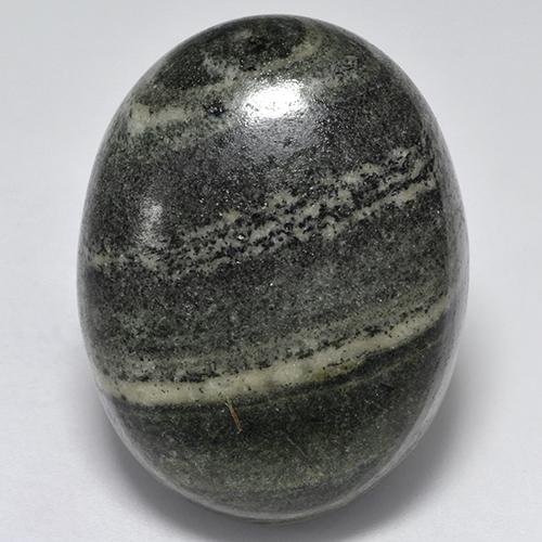 Diaspro naturale multicolore da 41,73 ct, taglio ovale, opaco