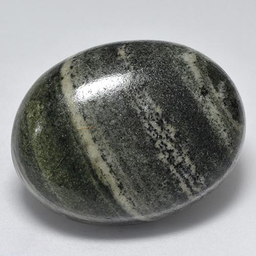 Diaspro naturale multicolore da 41,73 ct, taglio ovale, opaco