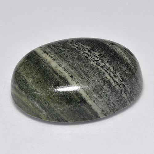 Diaspro naturale multicolore da 41,73 ct, taglio ovale, opaco