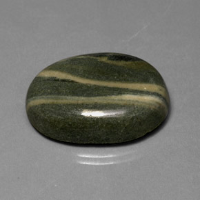 Diaspro naturale multicolore da 37,53 ct, taglio ovale, opaco