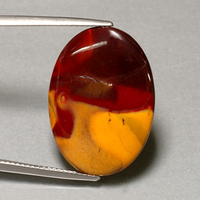 Diaspro Multicolore naturale da 12.49 ct, Taglio ovale, Opaco