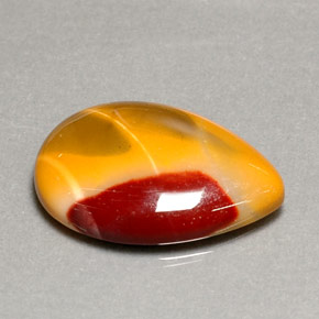Diaspro naturale multicolore da 16,18 ct, taglio a pera, opaco