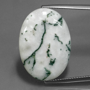 Diaspro naturale multicolore da 17,46 ct, taglio ovale, opaco