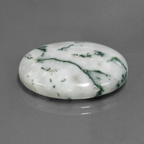 Diaspro naturale multicolore da 17,46 ct, taglio ovale, opaco