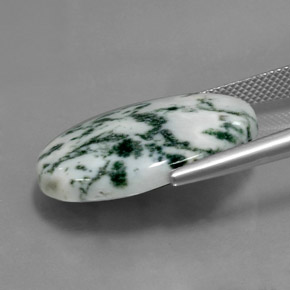 Diaspro Multicolore naturale da 17.30 ct, Taglio ovale, Opaco