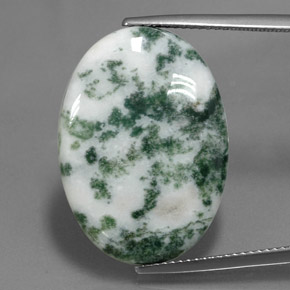 Diaspro naturale multicolore da 17,45 ct, taglio ovale, opaco