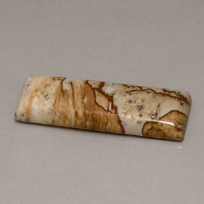 Diaspro naturale multicolore da 16,90 ct, baguette, opaco