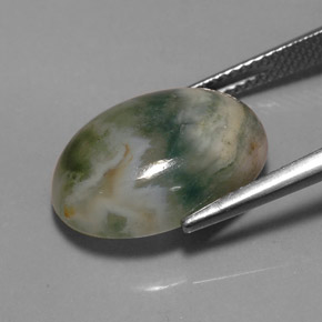 Diaspro naturale multicolore da 9,17 ct, trasparente, trasparente/traslucido