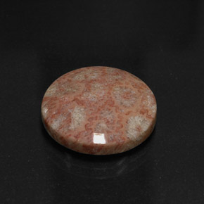 Diaspro naturale multicolore da 11,73 ct, taglio rotondo, opaco