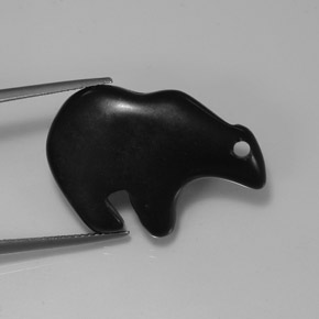 Diaspro Nero naturale da 21.09 ct, Forma fantasia, Opaco