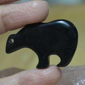 Diaspro naturale nero da 42,52 ct, forma fantasia, opaco