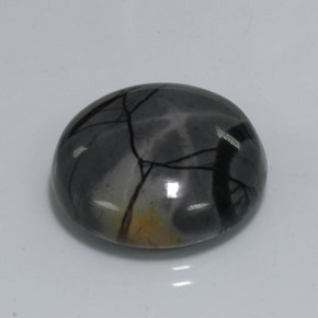 Diaspro naturale multicolore da 18,77 ct, taglio rotondo, opaco