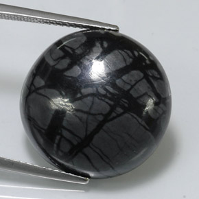 Diaspro naturale multicolore da 19,08 ct, taglio rotondo, opaco