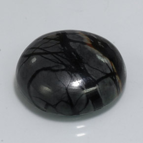 Diaspro naturale multicolore da 20,85 ct, taglio rotondo, opaco