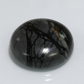 Diaspro naturale multicolore da 19,32 ct, taglio rotondo, opaco
