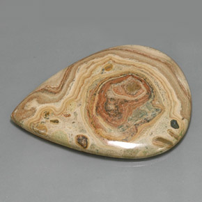 Diaspro Multicolore naturale da 134.40 ct, Forma a pera, Opaco