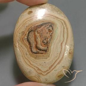 102.80ct Naturale Multicolore Diaspro, Ovale, Opaco