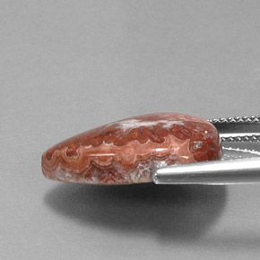 Diaspro naturale multicolore da 10,75 ct, taglio a pera, opaco