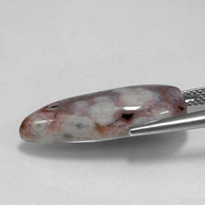 Diaspro naturale multicolore da 11,23 ct, taglio a pera, opaco