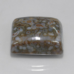 Diaspro naturale multicolore da 23,65 ct, quadrato, opaco