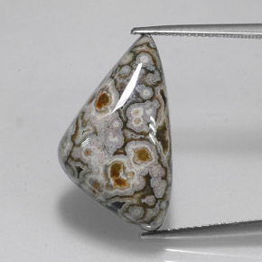 Diaspro naturale multicolore da 16,27 ct, forma fantasia, opaco