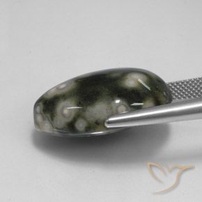 Diaspro naturale multicolore da 26,28 ct, taglio a pera, opaco