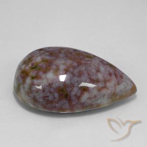Diaspro Multicolore naturale da 32.46 ct, Forma a pera, Opaco