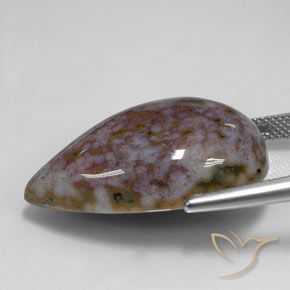 Diaspro Multicolore naturale da 32.46 ct, Forma a pera, Opaco