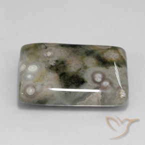 Diaspro Multicolore naturale da 23.21 ct, Taglio a baguette, Opaco