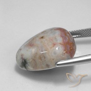 Diaspro Multicolore naturale da 26.95 ct, Forma a pera, Opaco