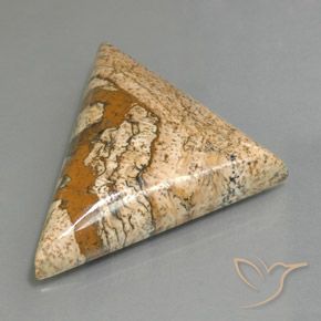 Diaspro Multicolore naturale da 53.88 ct, Taglio trillion, Opaco