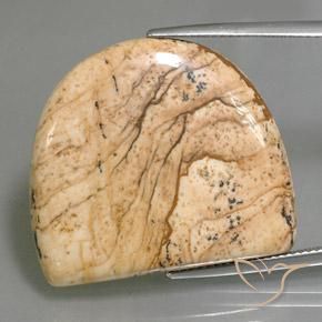 33.01ct Naturale Multicolore Diaspro, Taglio a fantasia, Opaco