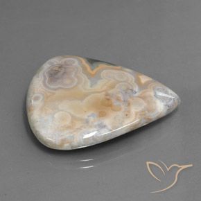Diaspro Multicolore naturale da 34.07 ct, Forma a pera, Opaco