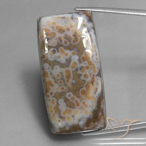 58.74ct Naturale Multicolore Diaspro, Taglio a baguette, Opaco