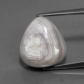 Diaspro Multicolore naturale da 10.91 ct, Forma a pera, Opaco