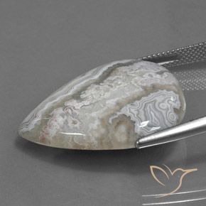 Diaspro Multicolore naturale da 25.17 ct, Forma a pera, Opaco