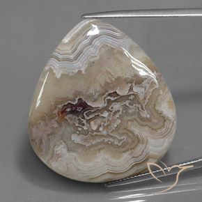 40.15ct Naturale Multicolore Diaspro, Forma a pera, Opaco