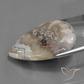 Diaspro Multicolore naturale da 40.15 ct, Forma a pera, Opaco