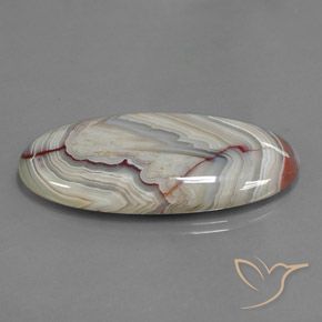 Diaspro Multicolore naturale da 43.89 ct, Ovale, Opaco